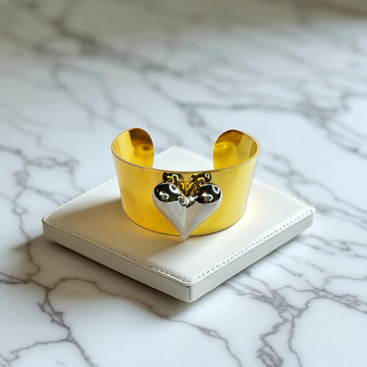 Bracelete Bold Coração Dourado