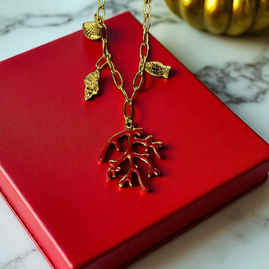 Colar Coral Encanto