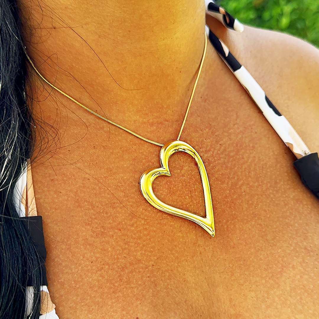 Colar Allegra Coração Dourado