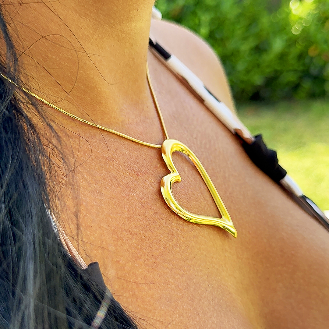 Colar Allegra Coração Dourado