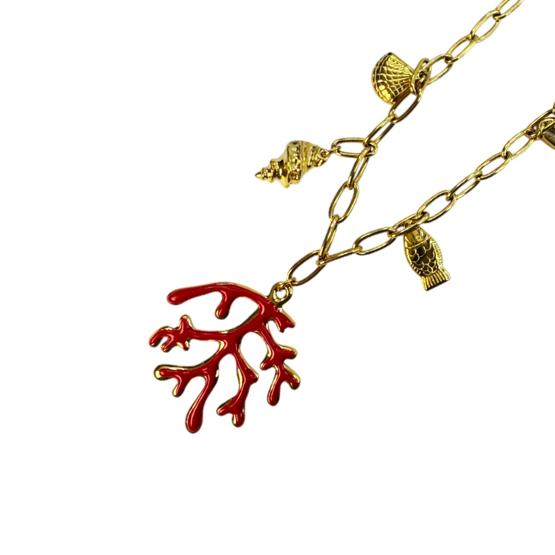 Colar Coral Encanto