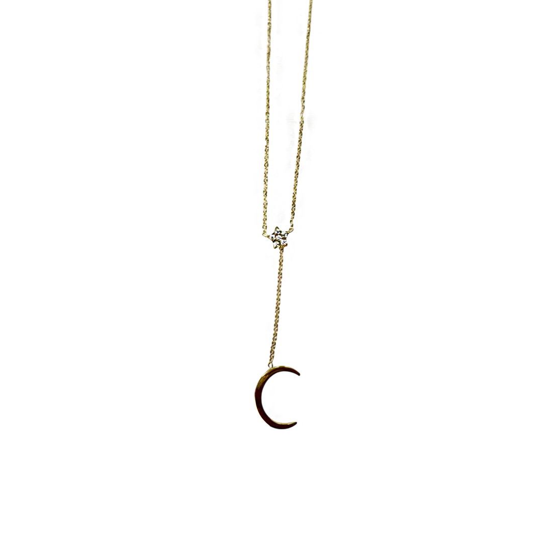 Colar Lunara Dourado