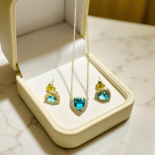 Conjunto Elora Folheado Ouro 18k
