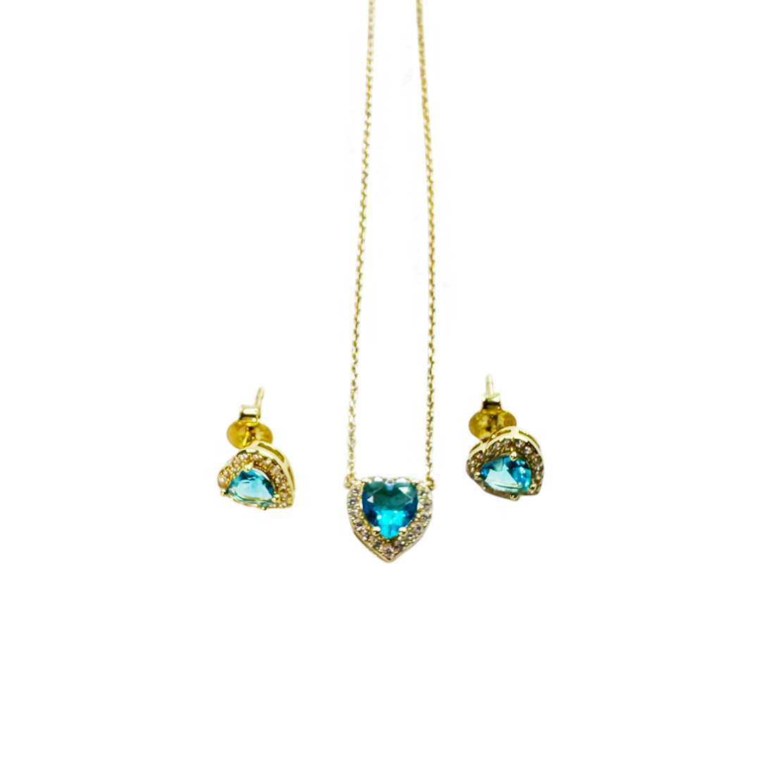 Conjunto Elora Folheado Ouro 18k