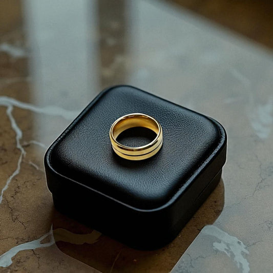 Anel Lineus Dourado