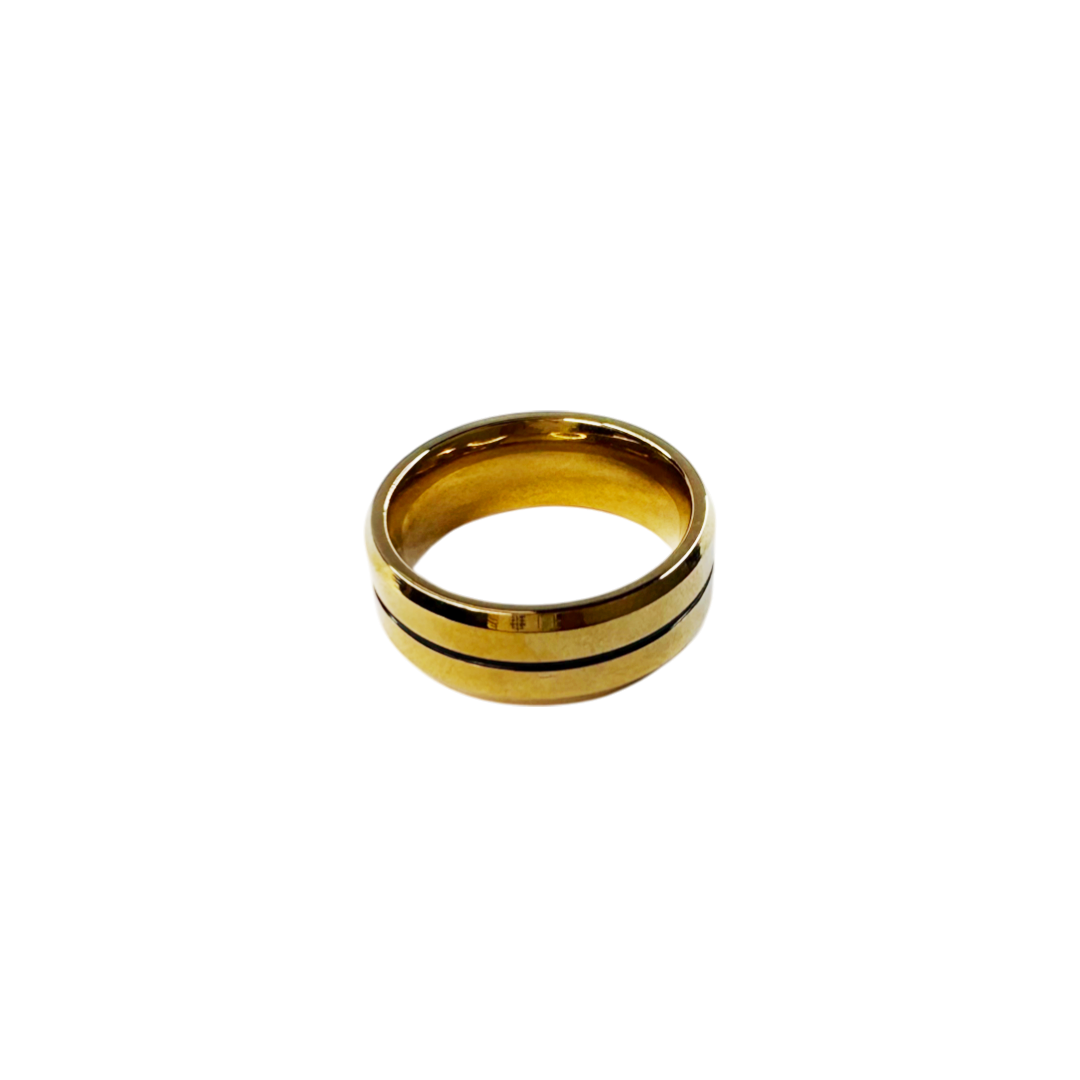 Anel Lineus Dourado