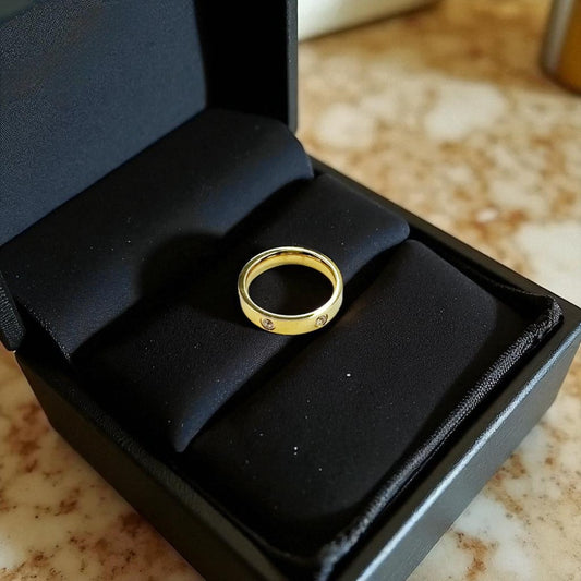 Anel Avia Dourado