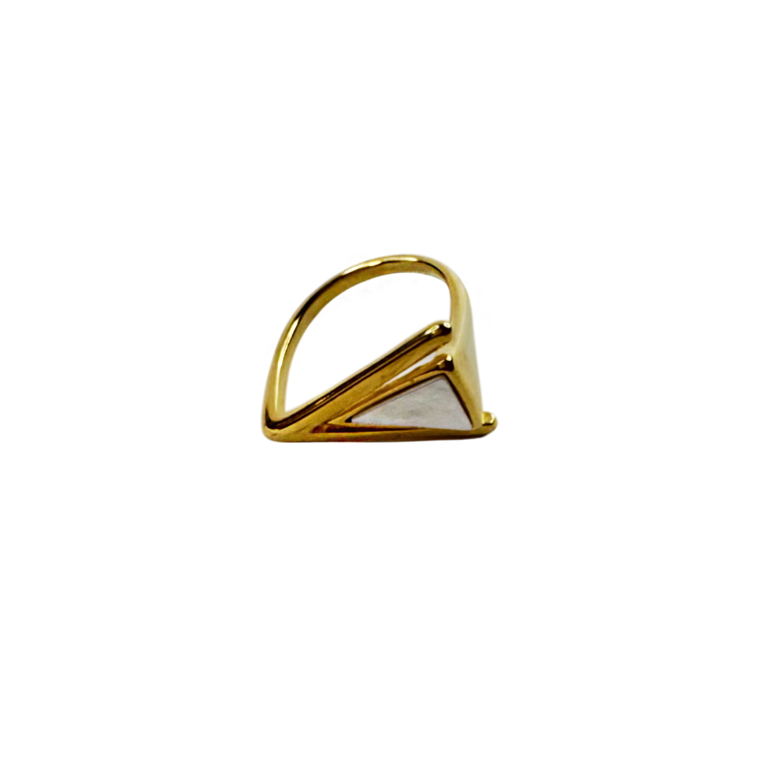 Anel Alva Dourado