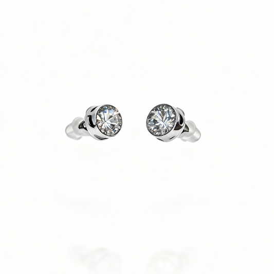 Brinco Ponto Prateado