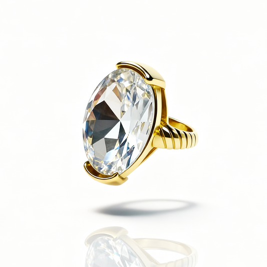 Anel Diamante d'Ouro