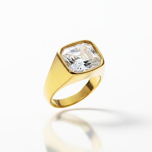 Anel Sinete Dourado
