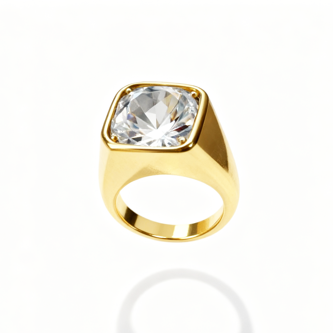 Anel Sinete Dourado