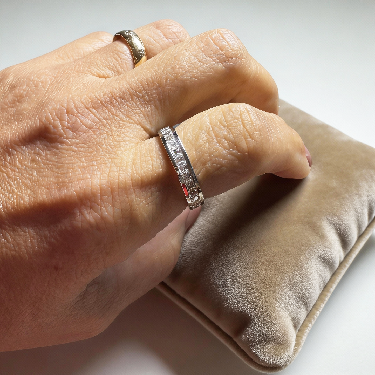 Anel Luminar Prateado