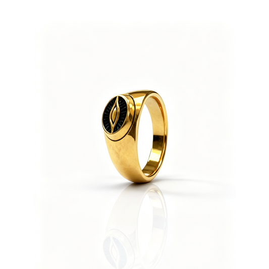 Anel Orbe Dourado Masculino