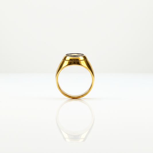 Anel Orbe Dourado Masculino