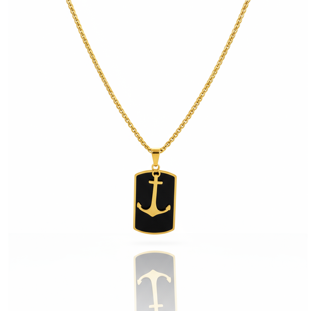 Colar Lastro Dourado Masculino