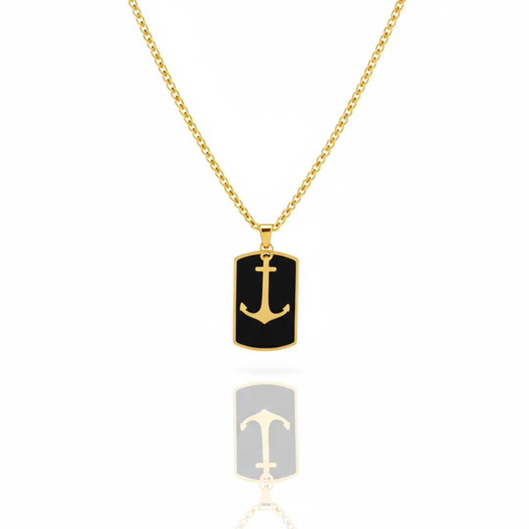 Colar Lastro Dourado Masculino