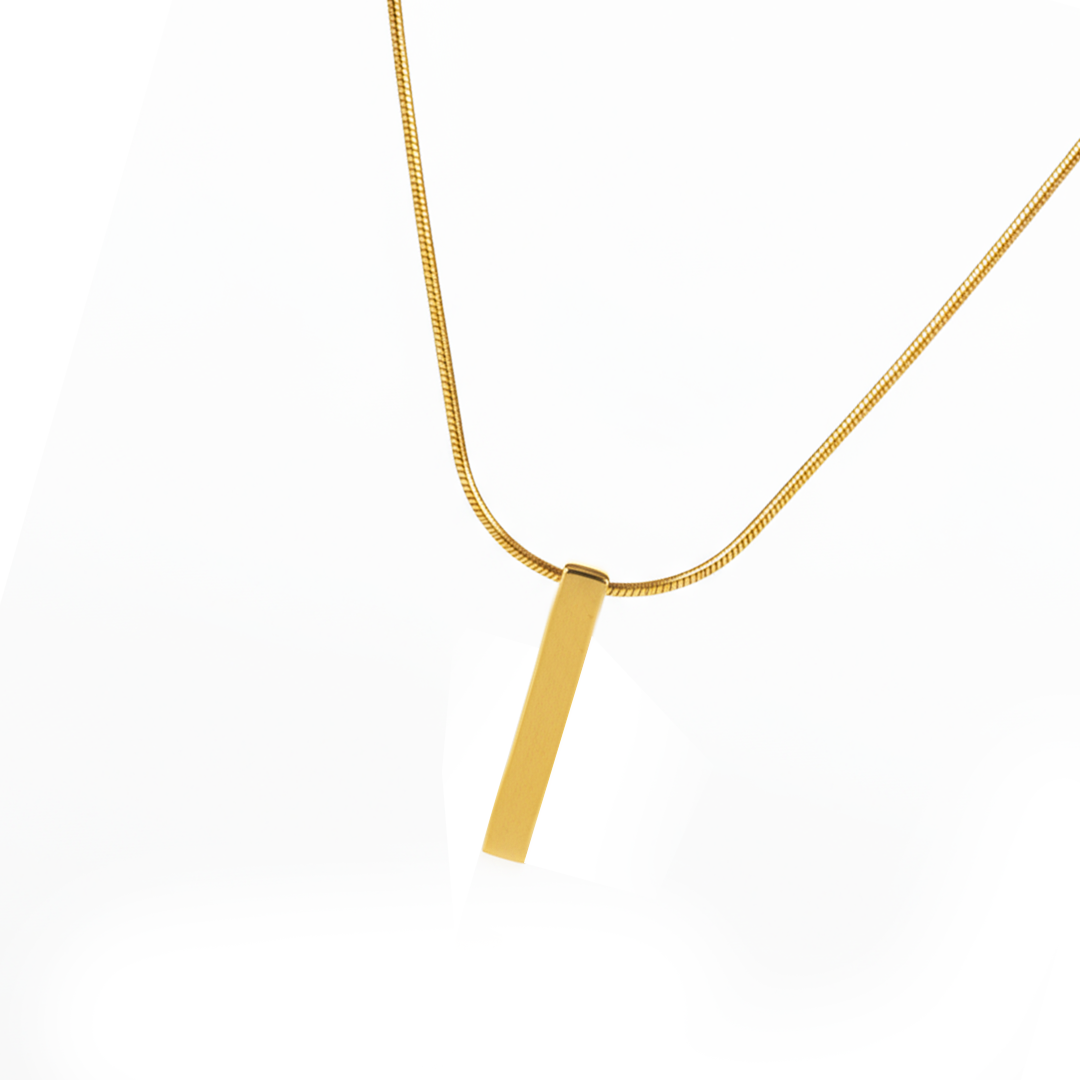 Colar Ponto Dourado Masculino