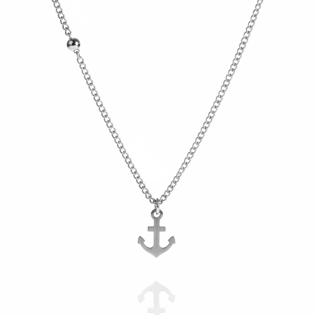 Colar Navi Prateado Masculino