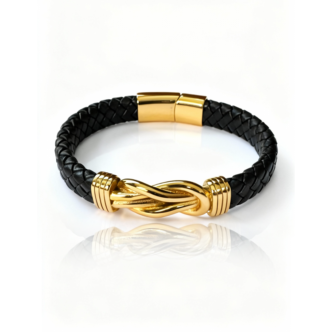 Pulseira Vínculo Dourado Masculina