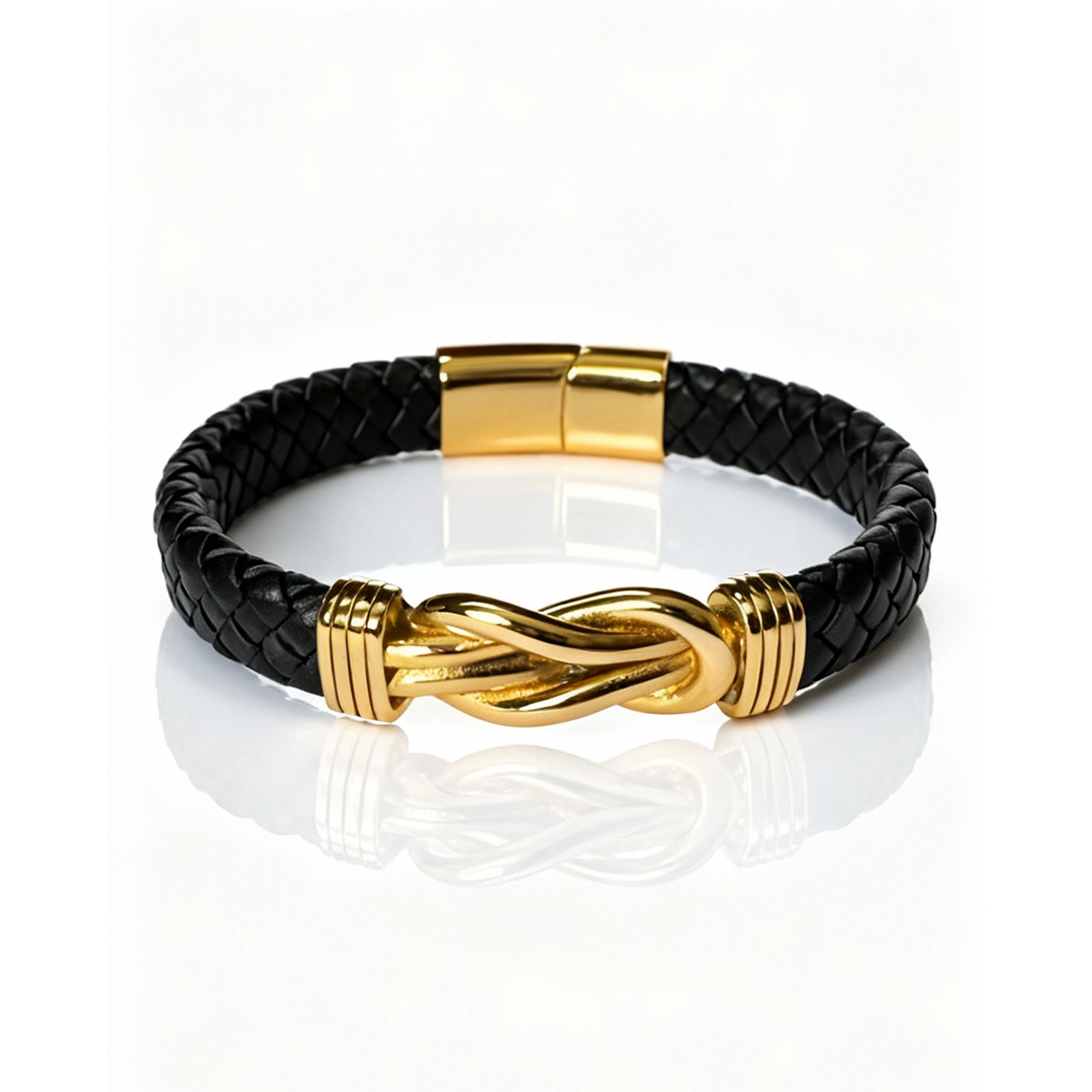 Pulseira Vínculo Dourado Masculina