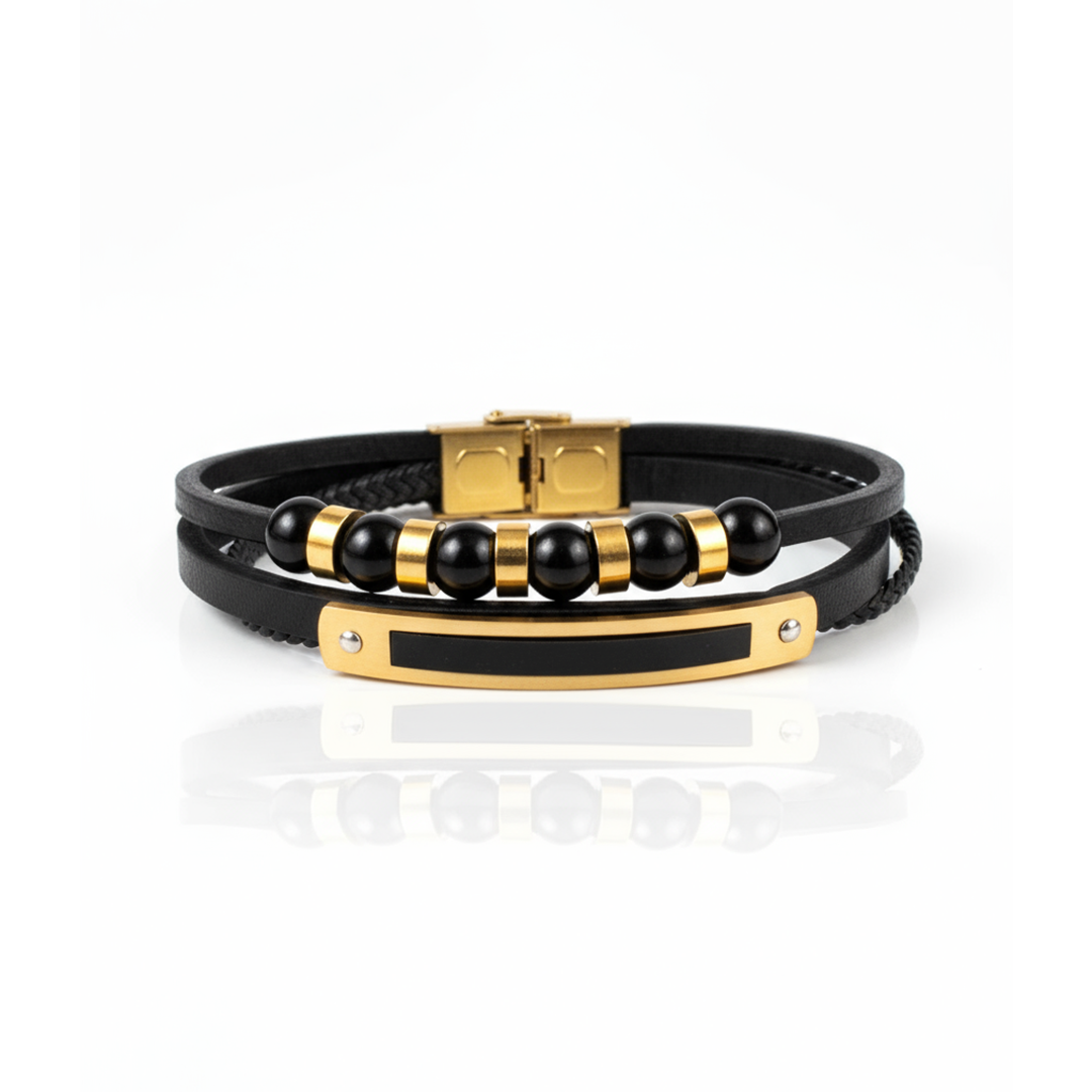 Pulseira Arse Dourada Masculina
