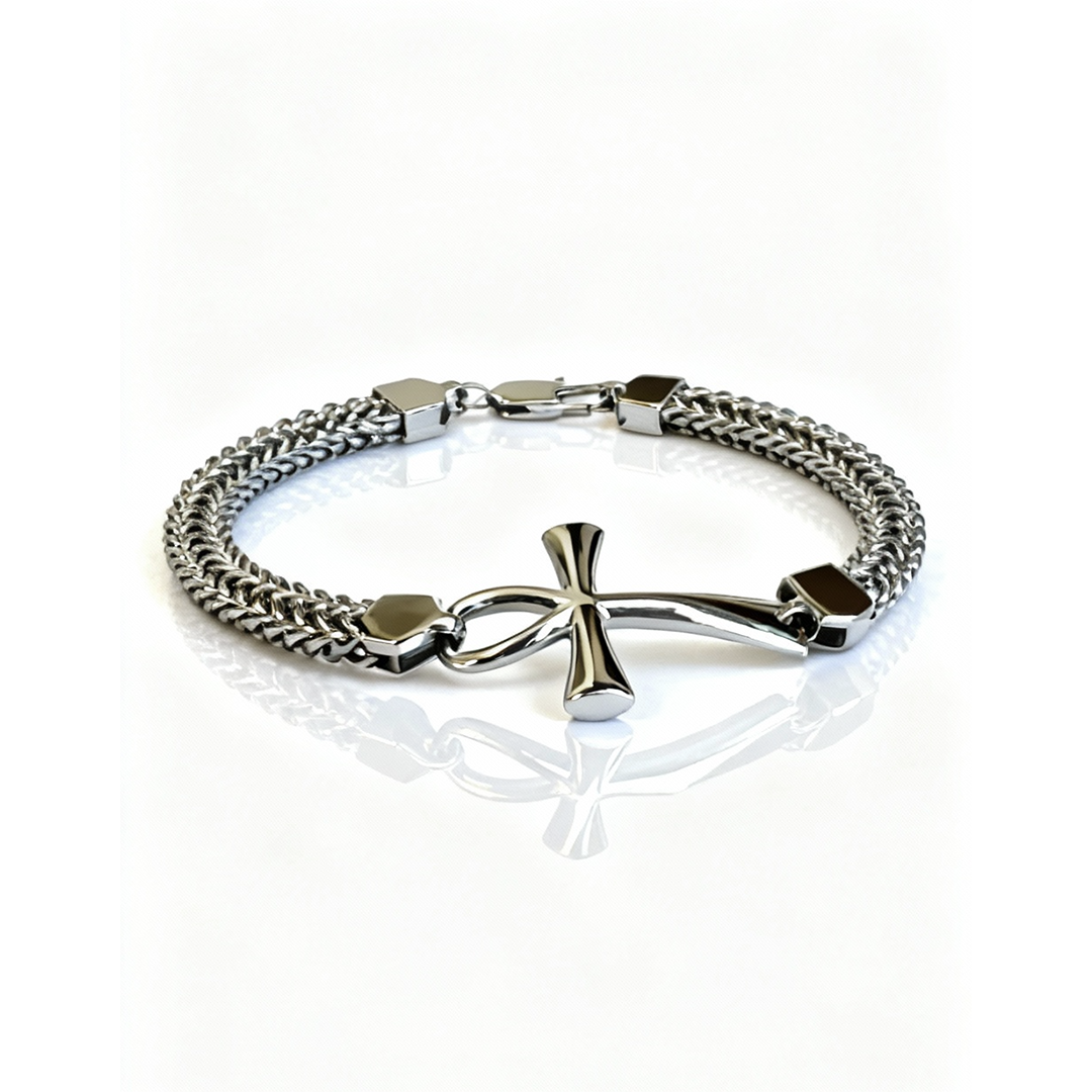 Pulseira Vita Prateada Masculina