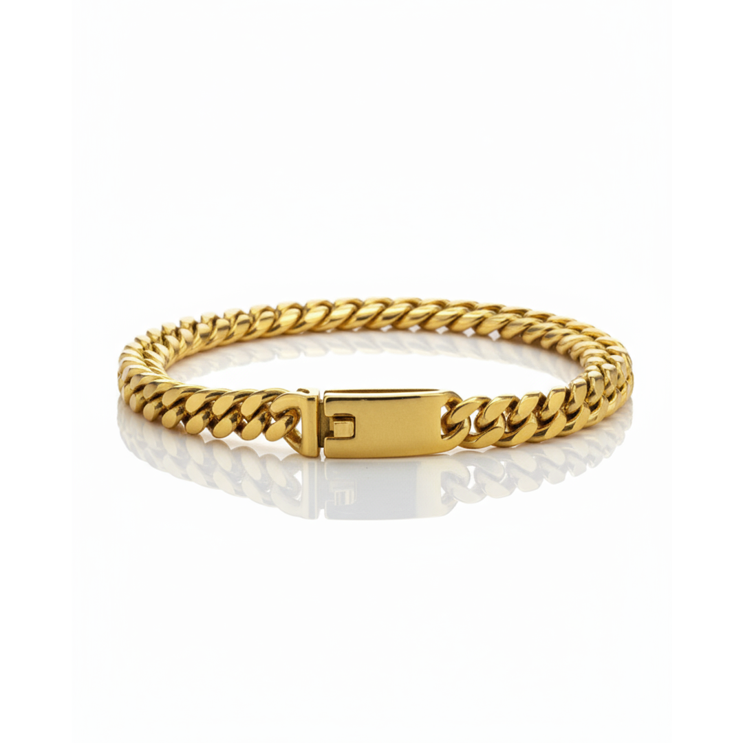 Pulseira Goldon Dourada Masculina