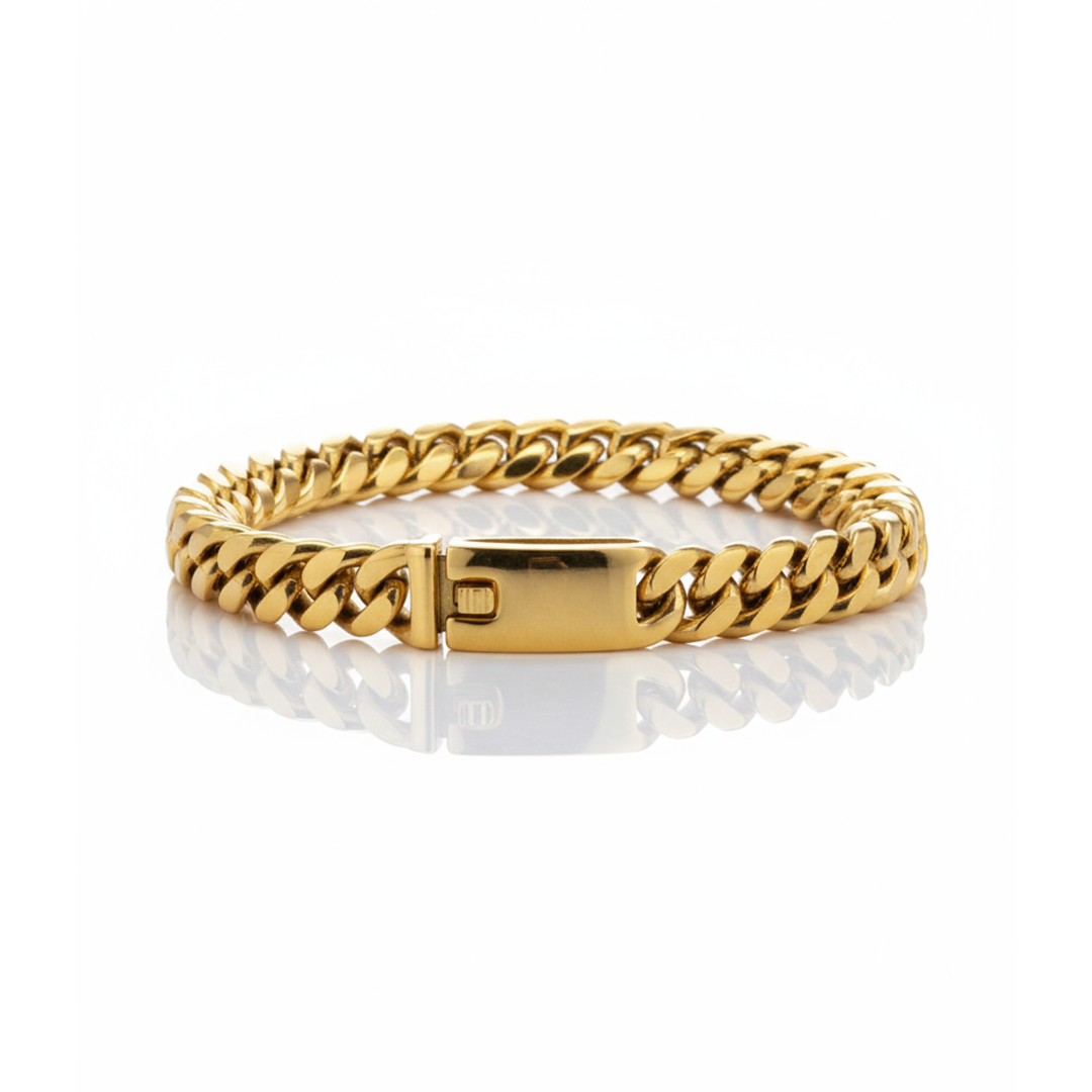 Pulseira Goldon Dourada Masculina