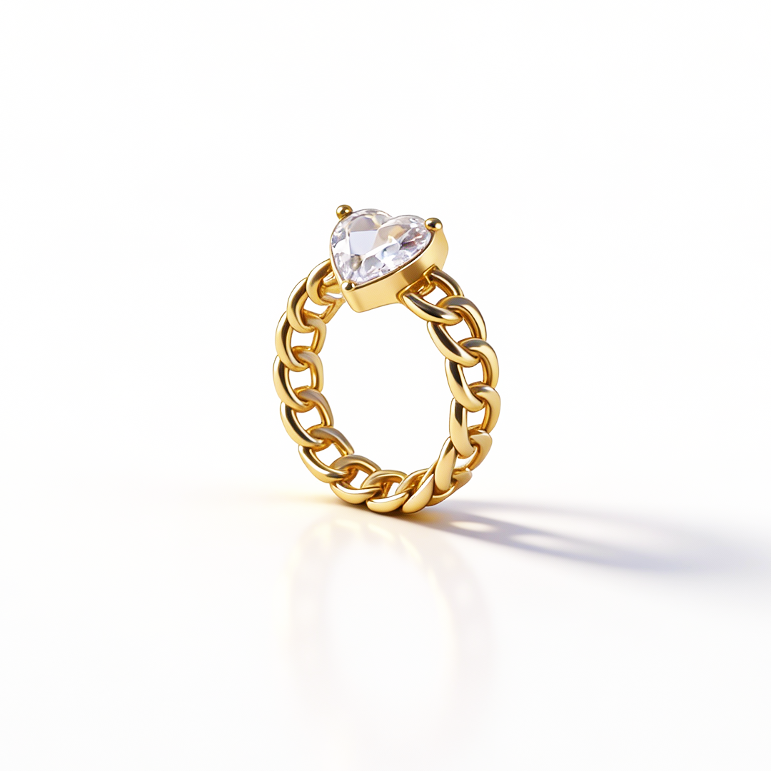 Anel Coralie Zircónia