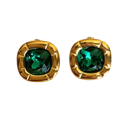 Brinco Majestade Dourado e Verde