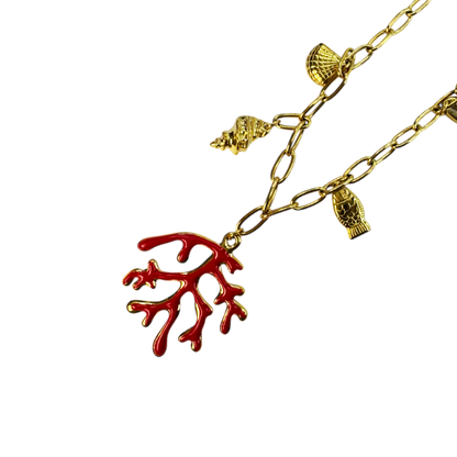 Colar Coral Encanto