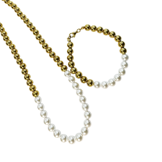 Conjunto Éloah Dourado & Pérolas