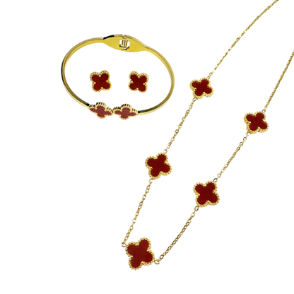 Conjunto Elan Dourado Trevos