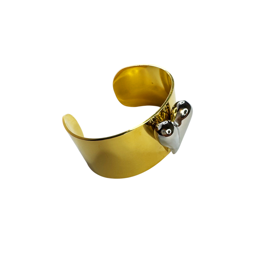Bracelete Bold Coração Dourado