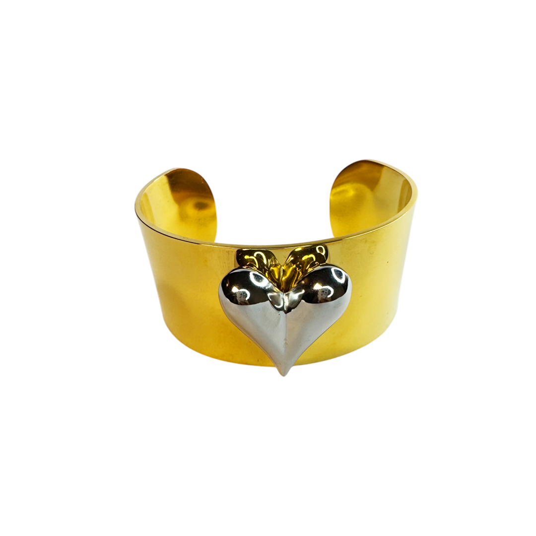 Bracelete Bold Coração Dourado