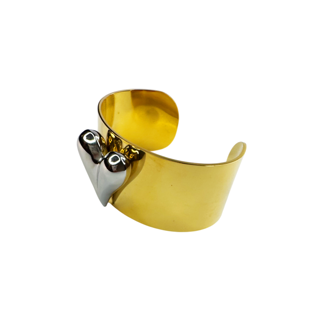 Bracelete Bold Coração Dourado
