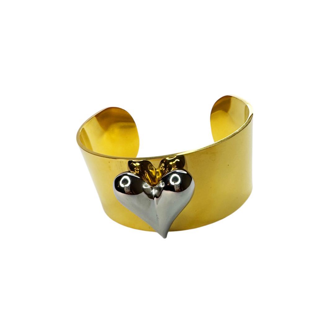 Bracelete Bold Coração Dourado