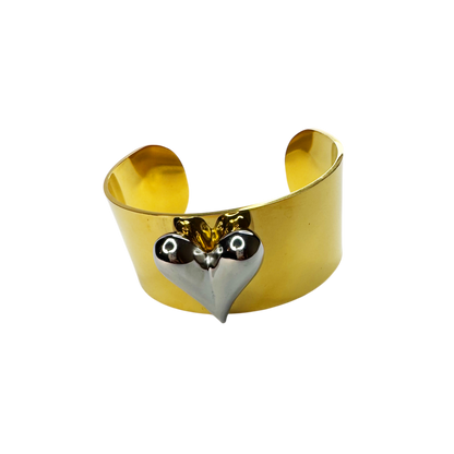 Bracelete Bold Coração Dourado