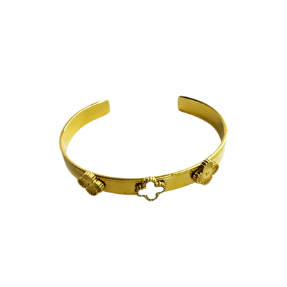 Bracelete Trevos Madrepérola Branca