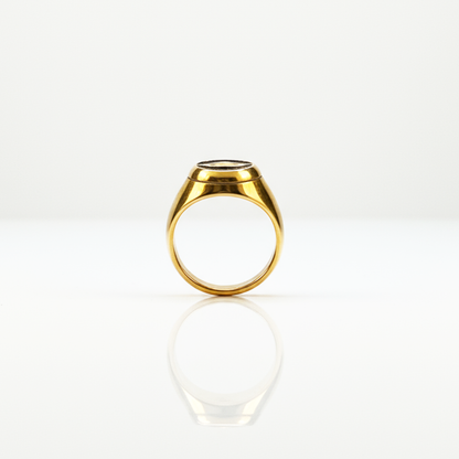 Anel Orbe Dourado Masculino