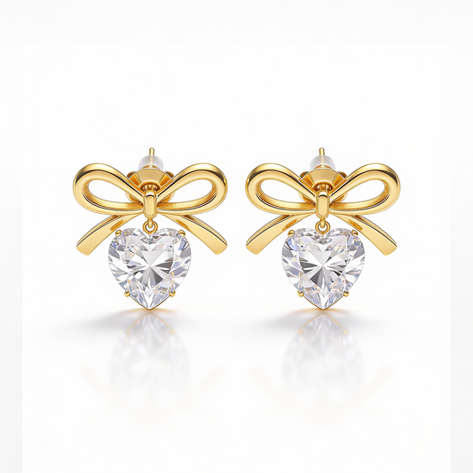 Brinco Fiorella Zircónia Dourado