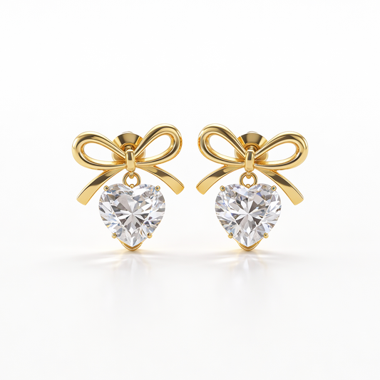 Brinco Fiorella Zircónia Dourado