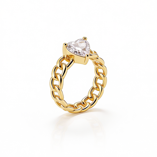 Anel Coralie Zircónia