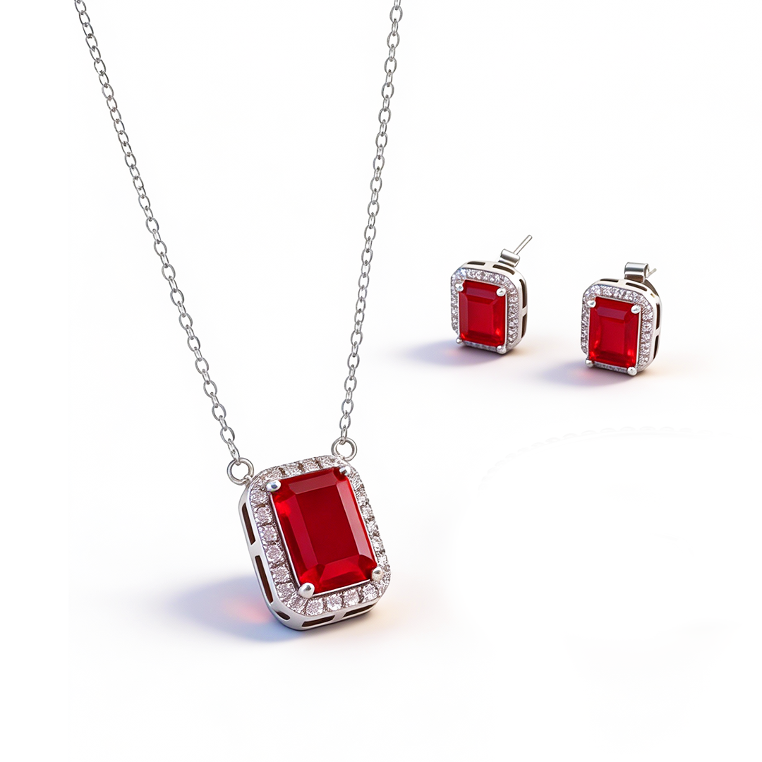 Conjunto Rubra Prata 925