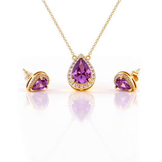 Conjunto Violette Ouro 18K