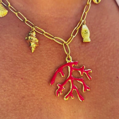 Colar Coral Encanto